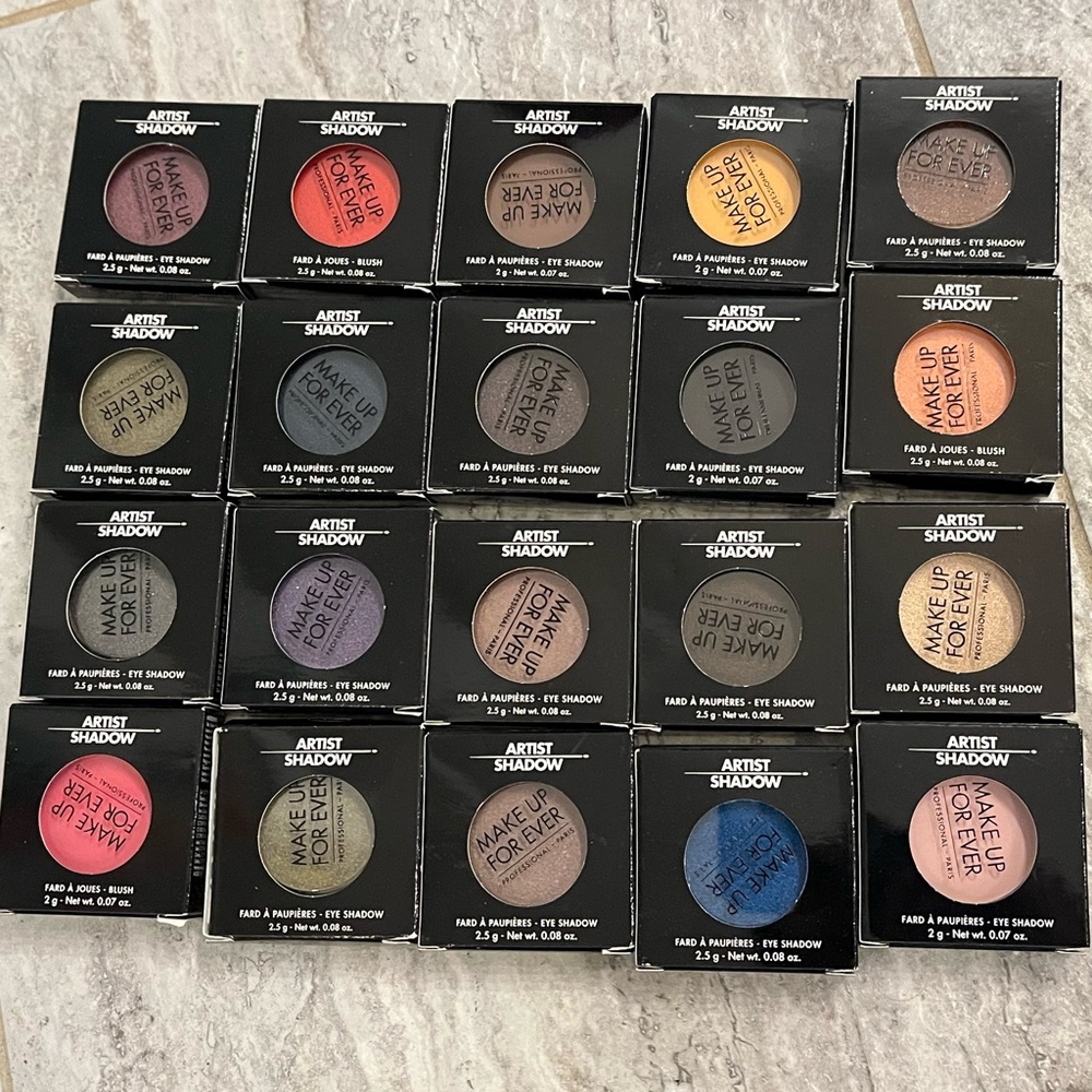 20 New,  Make Up For Ever Artist Shadows.